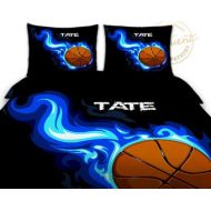 EloquentInnovations Basketball Comforter Twin xl, Queen, King, Boys Basketball Bedding, Athletic Bedding, Personalized Comforter #12