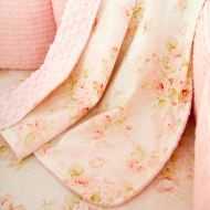 CarouselDesignsShop Girl Baby Crib Bedding: Pink Floral Crib Blanket by Carousel Designs