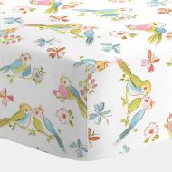 CarouselDesignsShop Girl Baby Bedding : Love Birds Crib Sheet by Carousel Designs