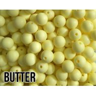 /TeslaBaby 15 mm Butter Silicone Beads 5-1,000 (aka Cream Yellow, Light Yellow, Pastel Yellow) - Bulk Silicone Beads Wholesale - DIY Teething