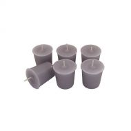 SomaLunaLLC 12 Silver Gray Classic Hand-poured Unscented Votive Candles