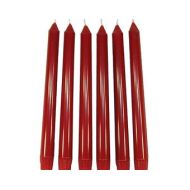 SomaLunaLLC 6 Black Cherry Classic Hand-poured Unscented Taper Candles