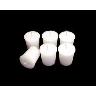 SomaLunaLLC 12 White Classic Hand-poured Unscented Votive Candles
