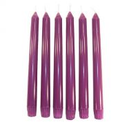/SomaLunaLLC 6 Royal Purple Classic Hand-poured Unscented Taper Candles