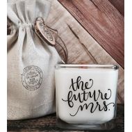 /TheShabbyWick The Future Mrs - Bride To Be Gift - Bride To Be Candle - Engagement Gift - Engagement Candle - Bridal Shower Gift