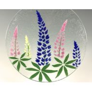 Richmondglassworks Lupine Suncatcher, Fused Glass, Blue Flowers, Lupines, Flower Design, Floral, Window Hanging