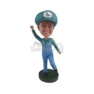 /BobbleheadsEtsyShop Custom Bobblehead Super Mario Luigi Character, Mario Video Game Character Custom Bobblehead