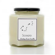 LindsayLucasCandles Scorpio Star Sign SCENTED CANDLE, Zodiac Constellation Astrology Gift, Horoscope Birthday Candles Astronomy