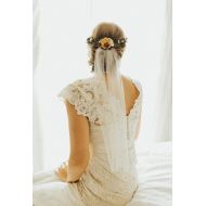 /Florologie Veil Add-on - Floral Comb and Veil - Flower Crown with Veil