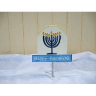 AnnsBrushstrokes Happy Hanukkah Yard Sign