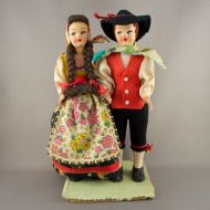 /TopNotchCurator European Vintage Boy & Girl Dolls Dressed in Traditional Folk Costumes A Unique Collectible -D5