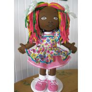 LuniversdeChristine Afro-american cloth doll 19 inches