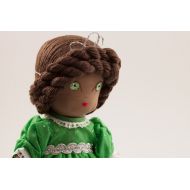Manolitas Queen Lakita - Handmade Cloth Doll, Heirloom Doll, Keepsake Doll, 16 Inch, Collectors Doll, Cloth Doll, Fabric Doll, Art Doll