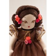 Manolitas Ballerina Fiorella - Handmade Cloth Doll, Heirloom Doll, Keepsake Doll, 16 Inch, Collectors Doll, Cloth Doll, Fabric Doll, Art Doll