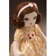 /Manolitas Pauline - Handmade Cloth Doll, Heirloom Doll, Keepsake Doll, 16 Inch, Collectors Doll, Cloth Doll, Fabric Doll, Art Doll
