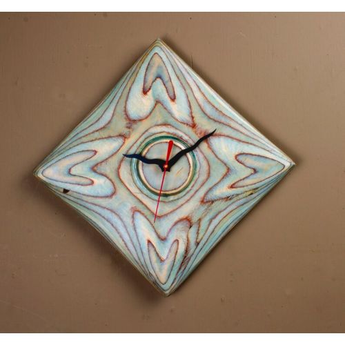  BirchWoodBlue Diamond Clock