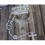 YolisBridal FAST SHIPPING!! Beautiful Rosary with case, Necklace rosary, Wedding Rosary, Rosary Gift, Communion Rosary, Confirmation Rosary