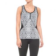 X by Gottex Zip Scoop Neck Fitted Tank Top (For Women)