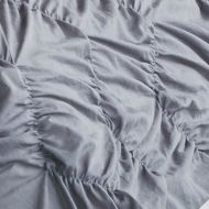 The Pioneer Woman Ruched Chevron Duvet Cover, White