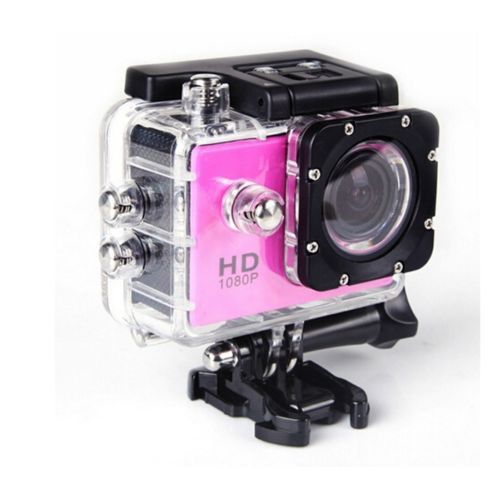  AmazingForLess 2x Pink Sports Action Camera 1080p HD Waterproof with Touch Screen LCD POV Adventure Camcorder with Accessories GoPro SJCAM Style