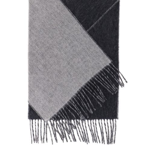  Simplicity Cashmere Scarf for Men w Gift Box,Grey & Heather Grey Reversible