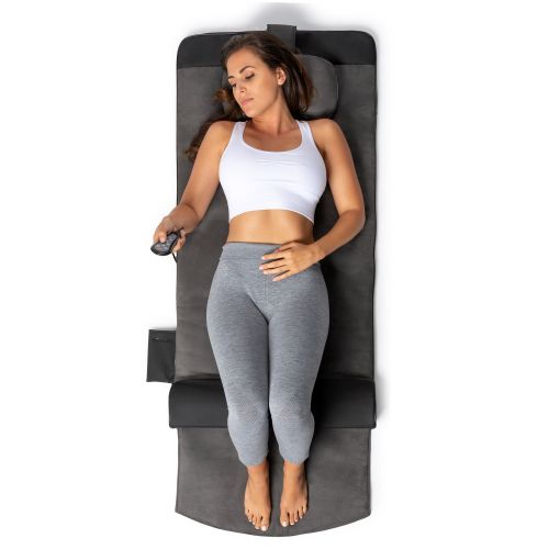  Belmint Back Body Stretching Mat with 4 Pre-Programmed Relaxing Functions Emulates Yoga Style Stretches to Relieve Stress, Pain, Aches and Release Tensions