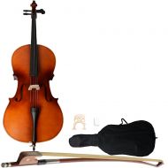Ktaxon Beginner Cello 44 Size BassWood + Bag + Bow + Rosin + Bridge 7 Colors for Age 12 yrs or older
