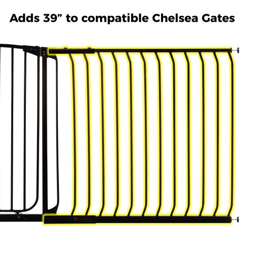  Dreambaby 39 in. Wide Gate Extension for Chelsea Extra Tall Child Safety Gate