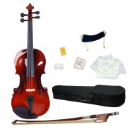 Zimtown Ktaxon 44 Acoustic Student Solid Violin Fiddle Starter Kit with + Case + Bow + Rosin + Strings + Shoulder Rest + Tuner