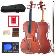 Cecilio 14 CVA-400 Solidwood Viola with DAddario Prelude Strings, Size 14-Inch