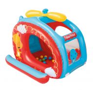 Fisher-Price Fisher Price 54 x 44 Inflatable Helicopter Vinyl Kids Play Ball Pit w Balls