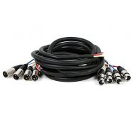 Generic MONOPRICE 15 4-Channel XLR Male to XLR Female Snake Cable