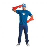 Morris Costumes Captain America Adult Halloween Costume - One Size