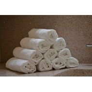 Elaine Karen Elaine karen 12 Pack Cotton Hair Towels, (20 x 40 inches) White