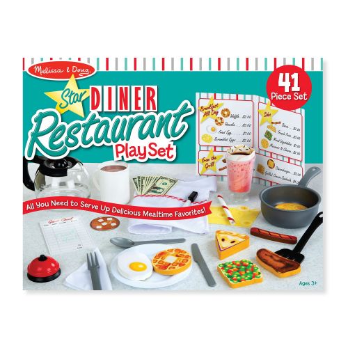  Melissa & Doug Star Diner Restaurant Play Set (41 pcs)