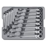 GearWrench 12 Piece X-Beam Flex Comb Ratcheting Wrench Set Metric