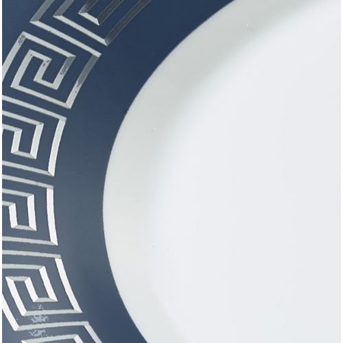  * Clearance * Blue Crisscross Collection 12-Piece Porcelain Dinnerware Set, Walmart Exclusive