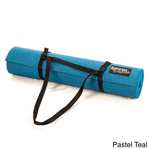  AGM Group Aeromat Elite Yoga Pilates 14-inch Thick Mat with Carrying Harness
