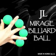 JL Magic Mirage Billiard Balls by JL (GREEN, 3 Balls and Shell) - Trick