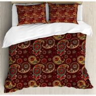 Ambesonne Paisley Middle Eastern Culture Duvet Cover Set