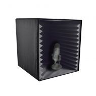 Pyle PSIB27 - Sound Recording Booth Box, Studio Soundproofing Foam Shield Isolation Filter Cube