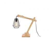 Benzara Fabulous Wood Table Lamp With Bulb