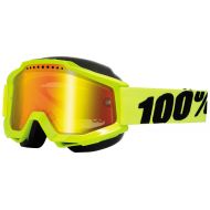 100% Accuri 2015 Snow GogglesMirror Lens YellowRed Lens