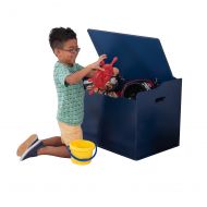 KidKraft Wooden Kids Bedroom or Playroom Austin Storage Bench Toy Box, Gray Fog
