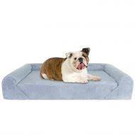 KOPEKS Deluxe Orthopedic Memory Foam Sofa Lounge Dog Bed - Large - Grey