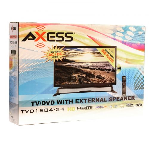  Axess Products Axess 24 Widescreen HD LED TV DVD Combo with SoundBar