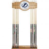 Trademark Global NHL Cue Rack with Mirror, Tampa Bay Lightning