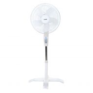 Optimus 16 Wave Oscillating Stand 3-Speed Fan, Model F-1760, White with Remote