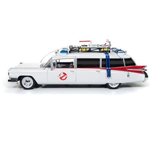  1959 Cadillac Ambulance Ecto-1 From Ghostbusters 1 Movie 118 Diecast Model Car by Autoworld