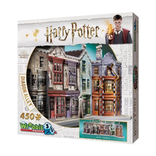  Wrebbit Harry Potter Collection - Diagon Alley 3D Puzzle: 450 Pcs